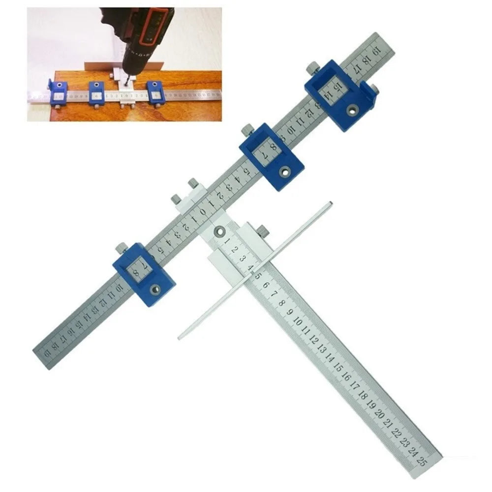 2025 Woodworking Tools Cabinet Hardware Jig Tool - Drill Template Guide for Door and Drawer Handle Installation Tools