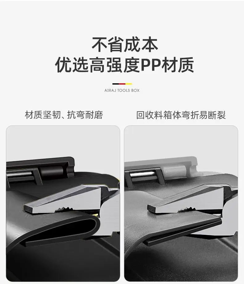 Hardware tools thickened storage box Hardware large industrial-grade household vehicle multi-function maintenance toolbox