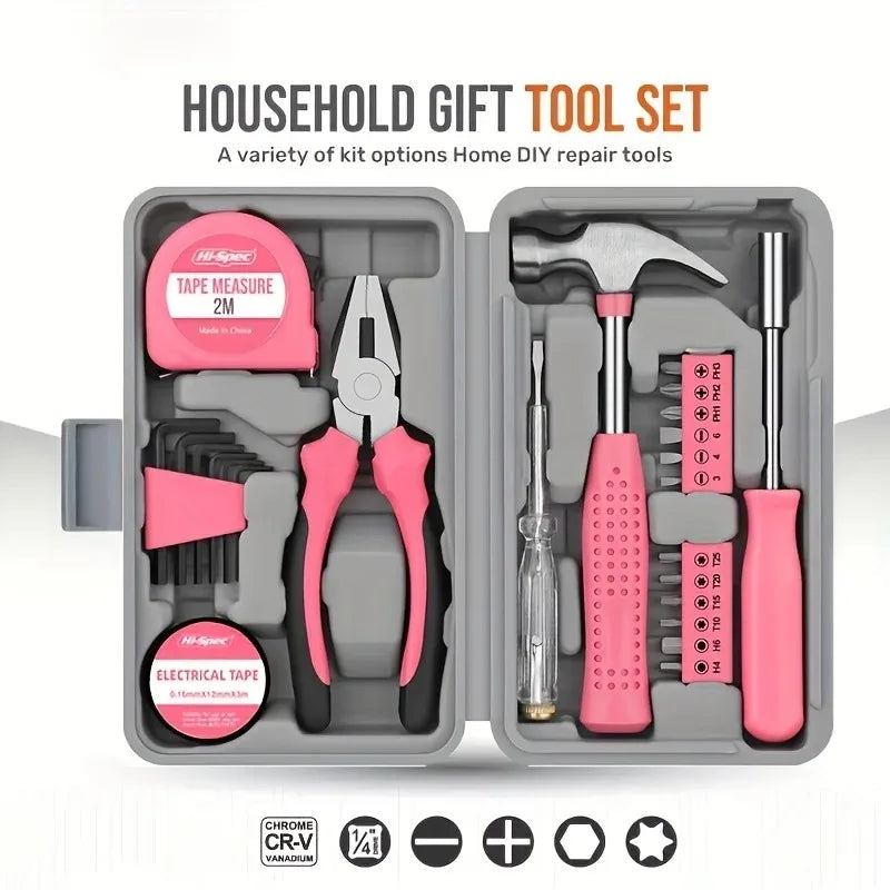 Best-selling manual hardware household tools set - multi-functional and easy-to-use complete set of daily household tools box