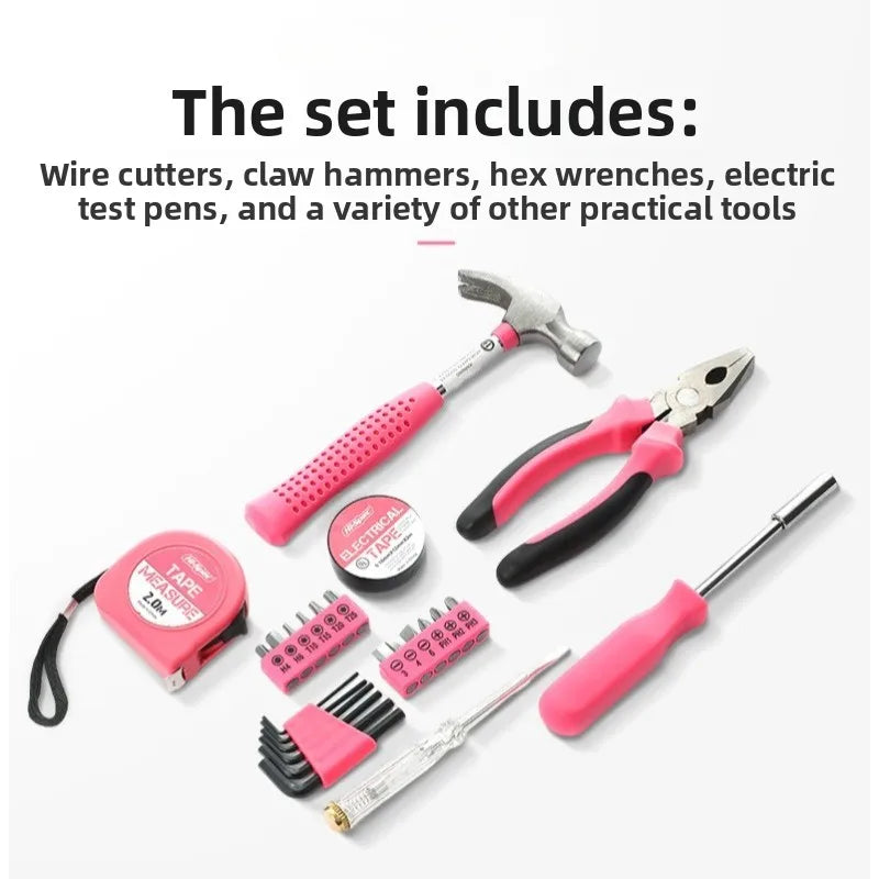 Best-selling manual hardware household tools set - multi-functional and easy-to-use complete set of daily household tools box