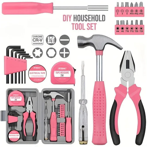 Best-selling manual hardware household tools set - multi-functional and easy-to-use complete set of daily household tools box
